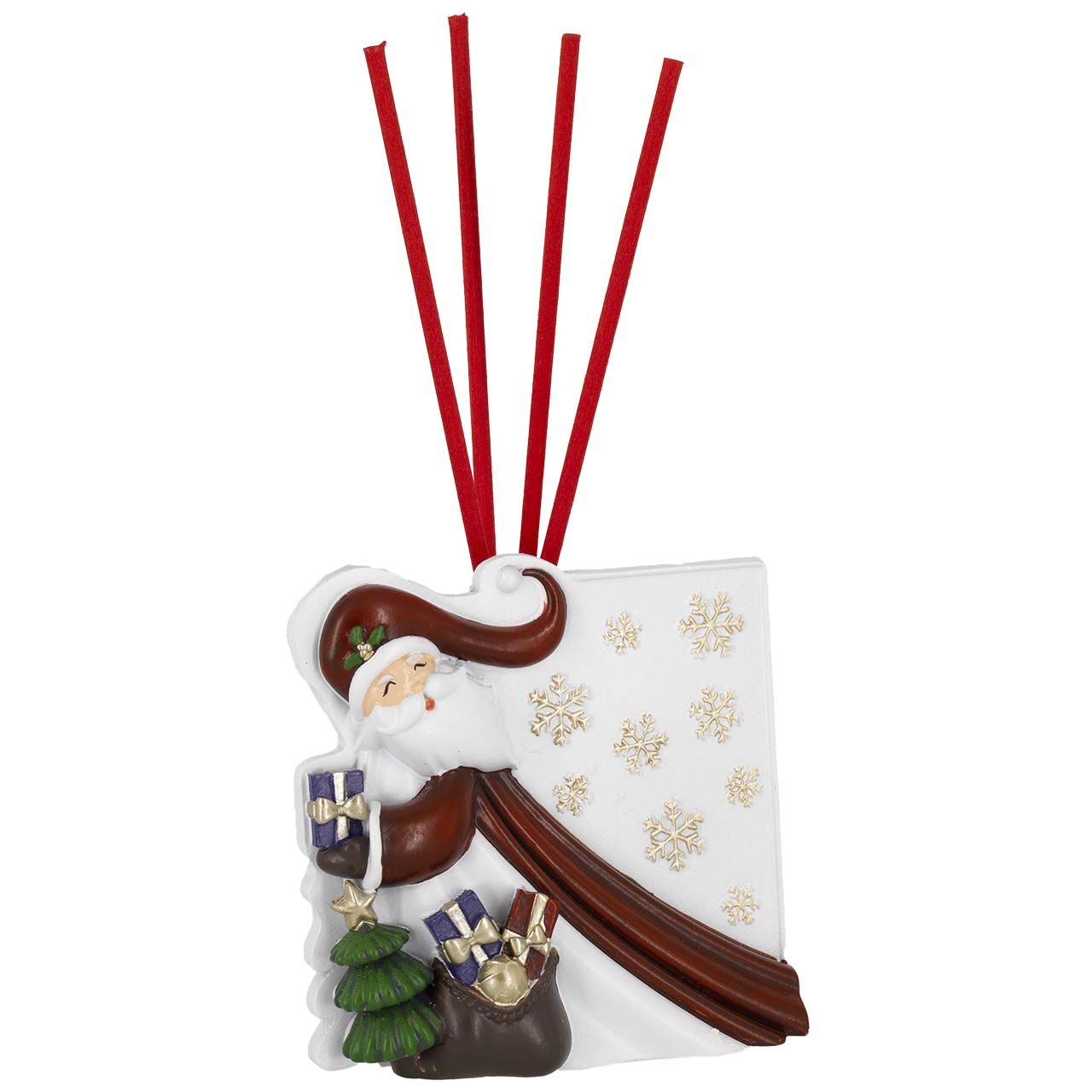 DIFFUSORE NATALIZIO CON BABBO NATALE CON FINITURE COLORATE